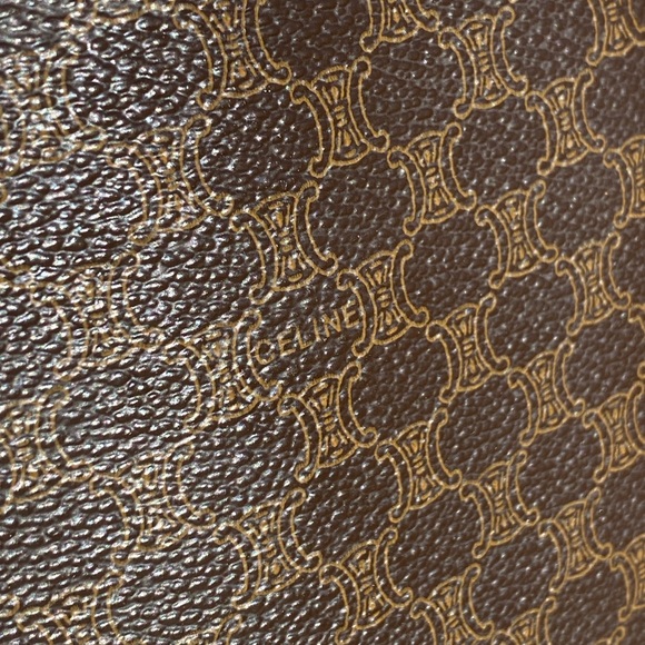 VINTAGE CELINE Macadam Coated Canvas Soft Side Brief Case (M08) - Picture 4 of 11